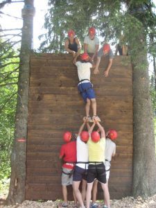 BLSV Sportcamp Spitzingsee - Teamwork an der Kletterwand