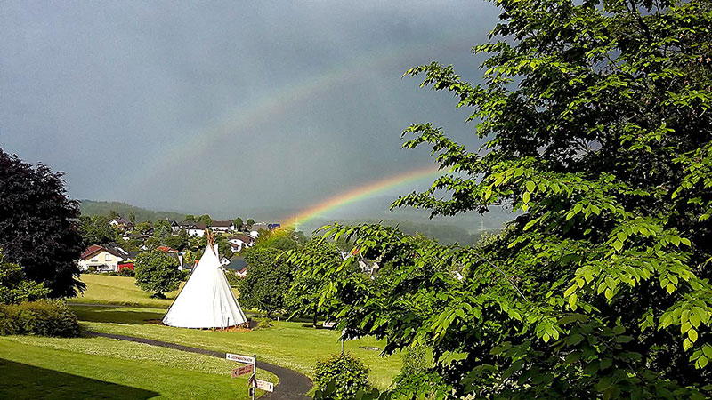 Seminarhauspartner.Blog - Gruppenaktivitäten im Herbst - Ferienland Hübingen - Tipi